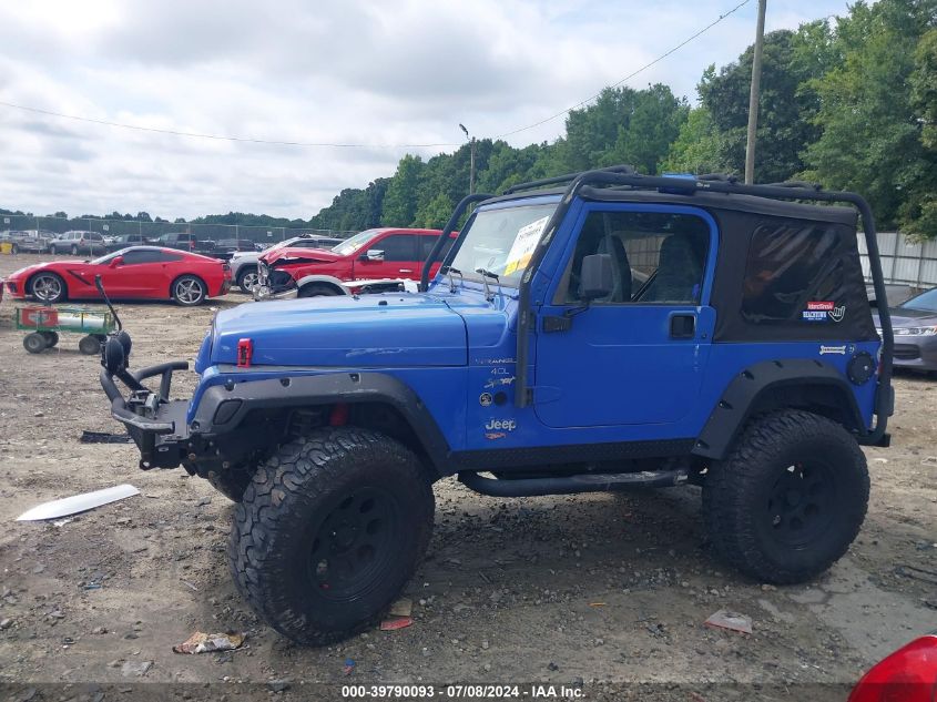 1998 Jeep Wrangler / Tj Sport VIN: 1J4FY19S3WP732209 Lot: 39790093