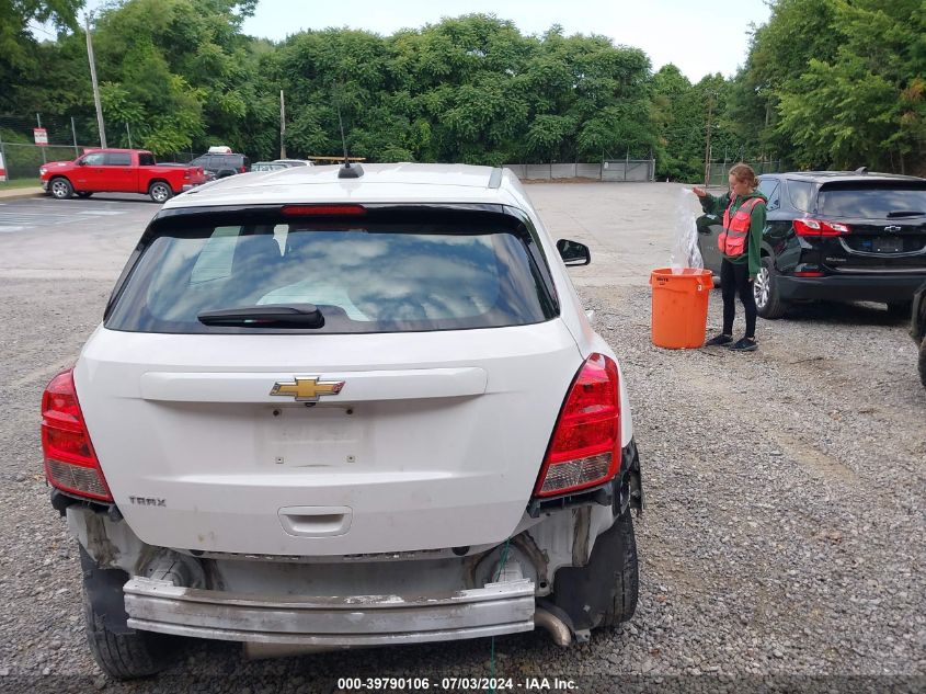 2020 Chevrolet Trax Ls VIN: 3GNCJKSB7LL121630 Lot: 39790106