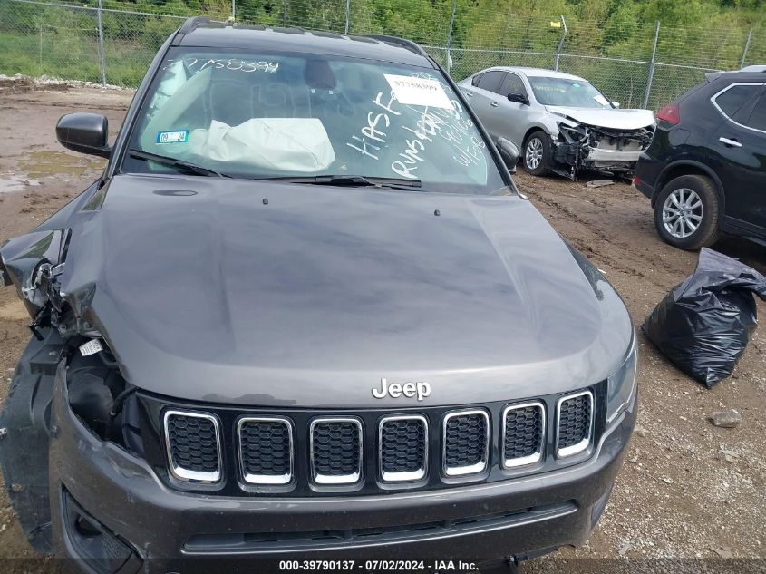 2018 Jeep Compass Latitude Fwd VIN: 3C4NJCBB2JT489251 Lot: 39790137