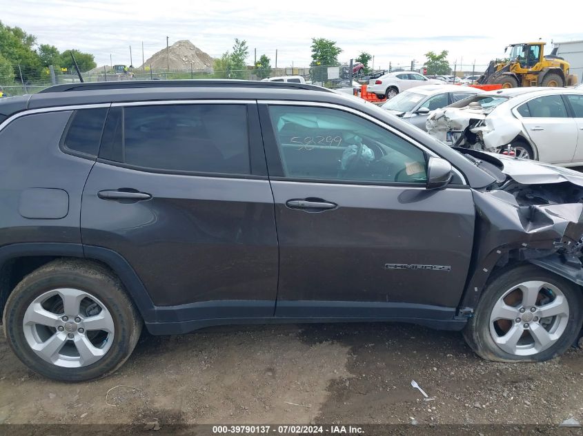 2018 Jeep Compass Latitude Fwd VIN: 3C4NJCBB2JT489251 Lot: 39790137