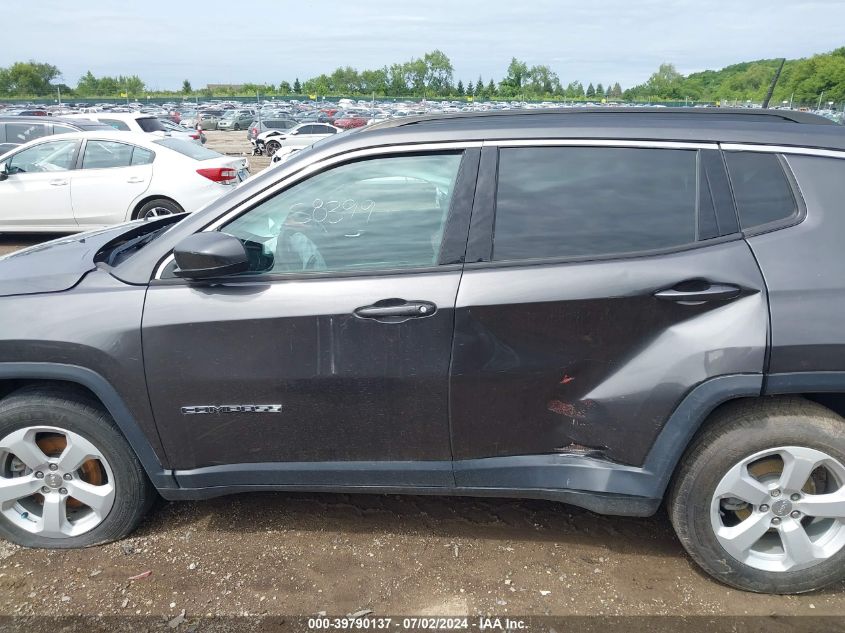 2018 Jeep Compass Latitude Fwd VIN: 3C4NJCBB2JT489251 Lot: 39790137