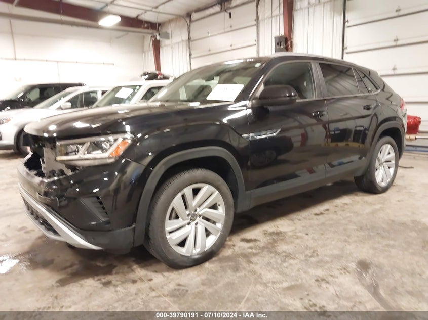 2022 VOLKSWAGEN ATLAS CROSS SPORT 3.6L V6 SE W/TECHNOLOGY - 1V2HE2CA2NC219986