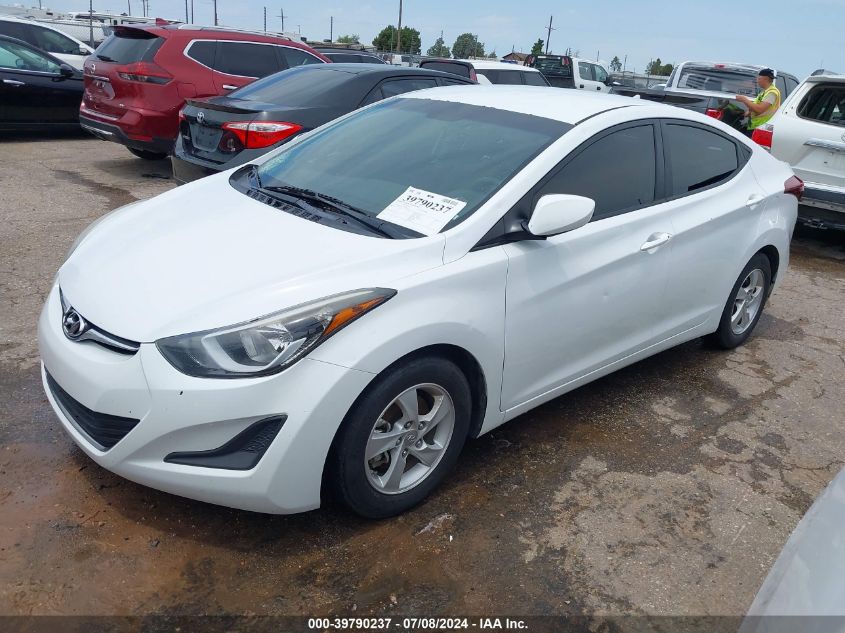 5NPDH4AE1FH649409 2015 HYUNDAI ELANTRA - Image 2