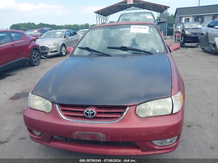 2001 Toyota Corolla S VIN: 2T1BR12E21C395030 Lot: 39790248