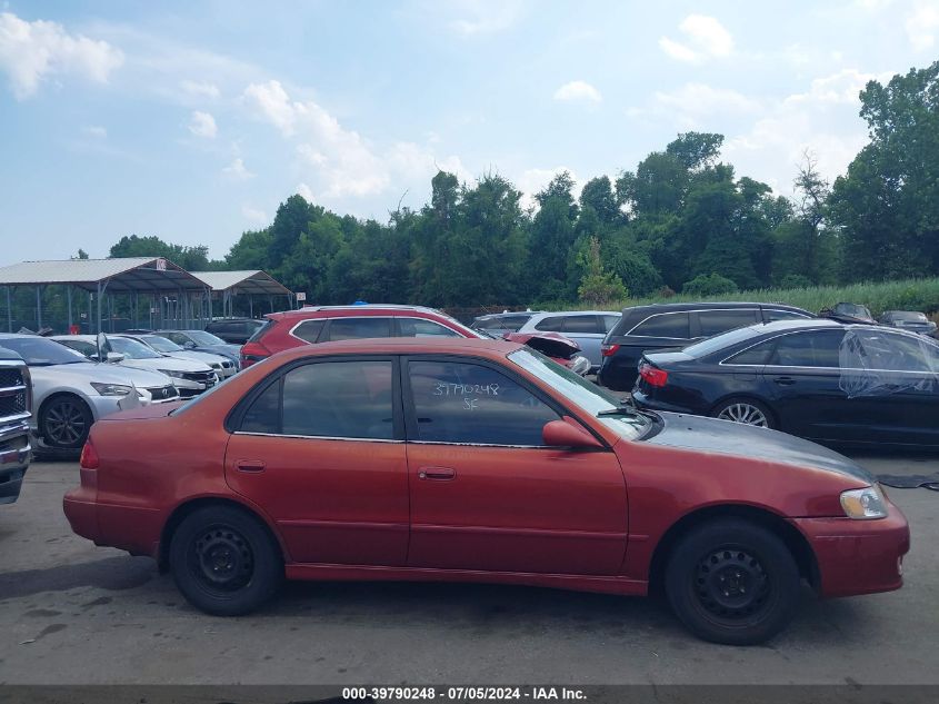 2001 Toyota Corolla S VIN: 2T1BR12E21C395030 Lot: 39790248