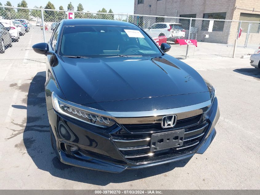 2021 Honda Accord Sport VIN: 1HGCV1F30MA106889 Lot: 39790270