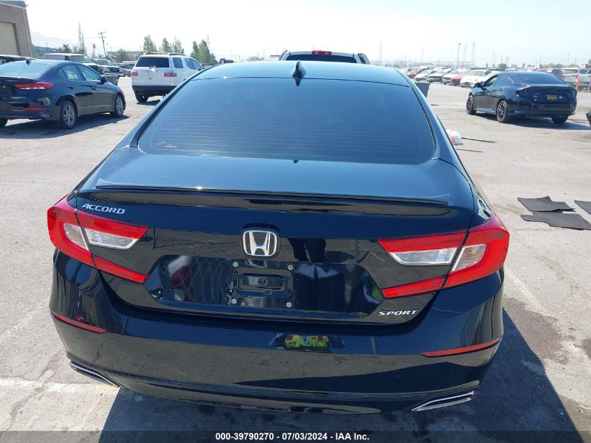 2021 Honda Accord Sport VIN: 1HGCV1F30MA106889 Lot: 39790270