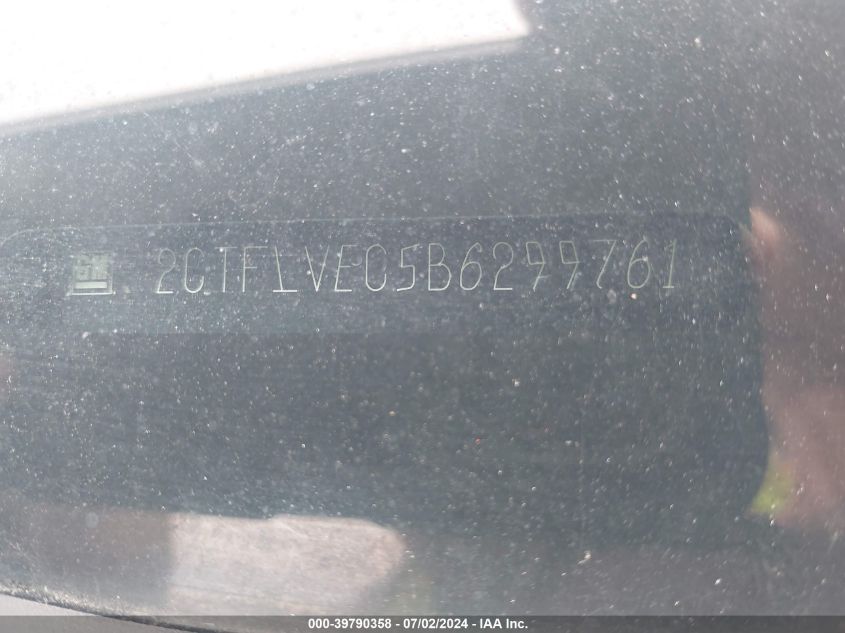 2011 GMC Terrain Slt-1 VIN: 2CTFLVEC5B6299761 Lot: 39790358