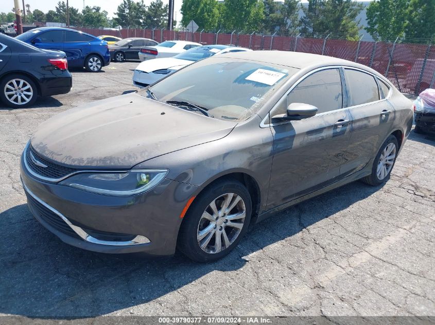 2015 Chrysler 200 Limited VIN: 1C3CCCABXFN747434 Lot: 39790377