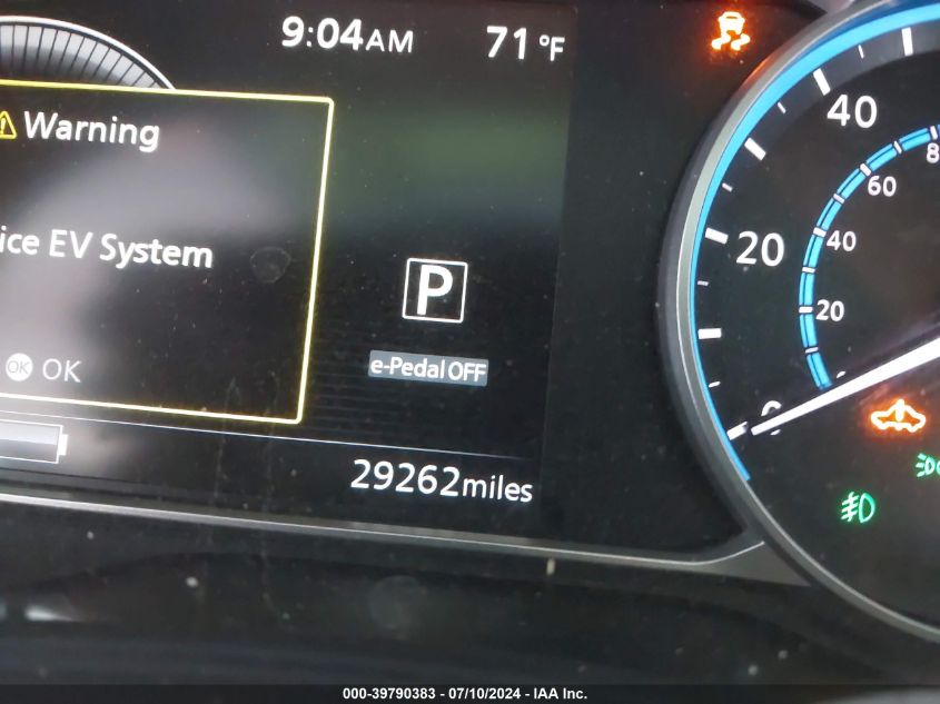 2019 Nissan Leaf Sv VIN: 1N4AZ1CP8KC322126 Lot: 39790383