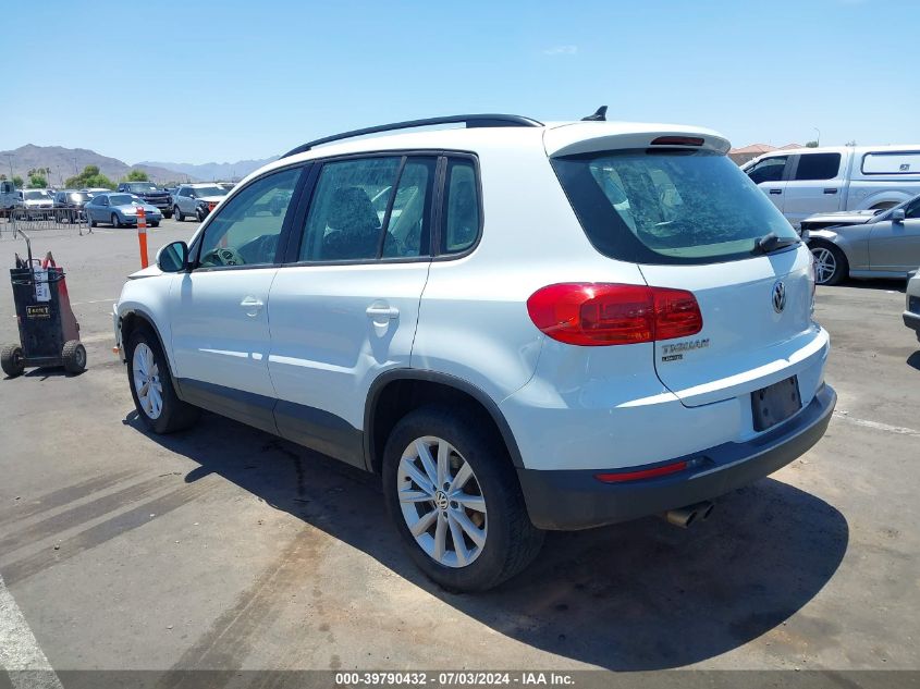 2017 Volkswagen Tiguan 2.0T/2.0T S VIN: WVGBV7AX3HK052085 Lot: 39790432