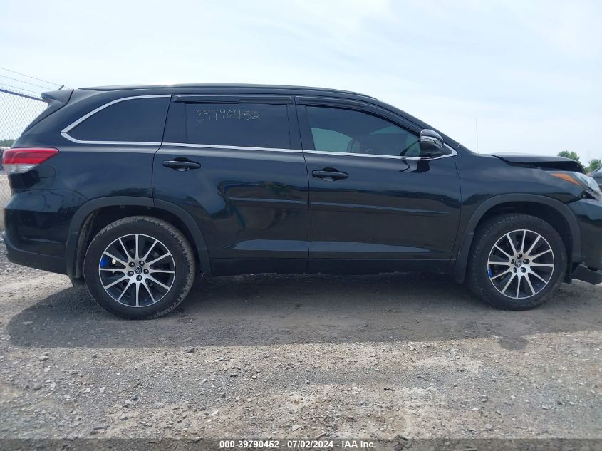2018 Toyota Highlander Se VIN: 5TDJZRFHXJS900270 Lot: 39790452