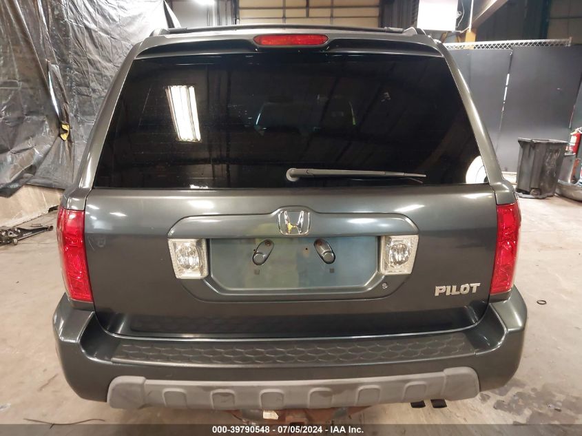 2004 Honda Pilot Ex VIN: 2HKYF18404H570605 Lot: 39790548