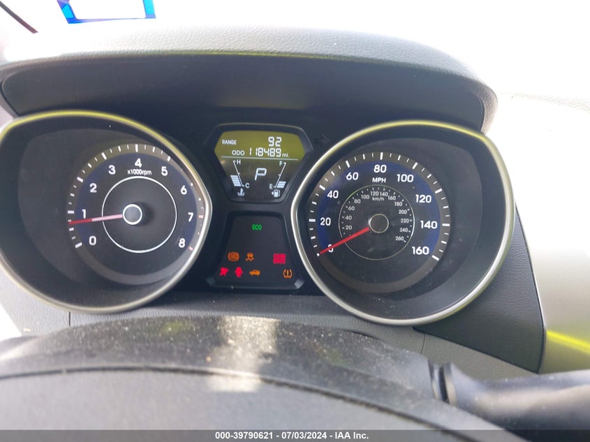 2012 Hyundai Elantra Limited VIN: 5NPDH4AE9CH131138 Lot: 39790621