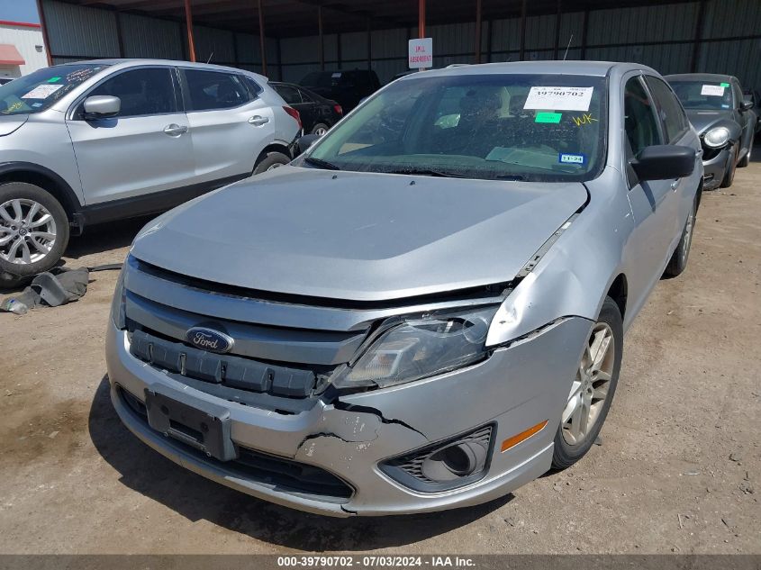 2012 Ford Fusion S VIN: 3FAHP0GA9CR345549 Lot: 39790702