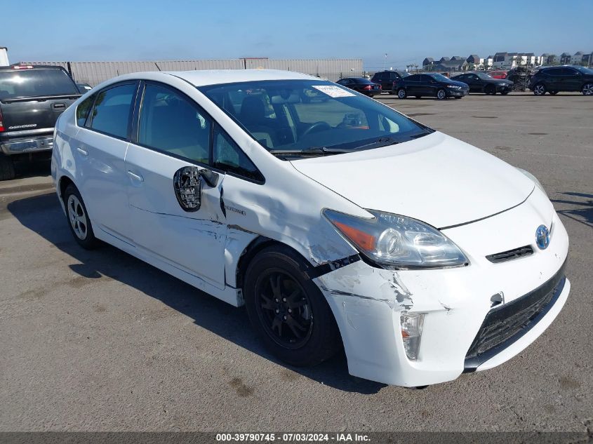 2014 Toyota Prius VIN: JTDKN3DU2E1765138 Lot: 39790745