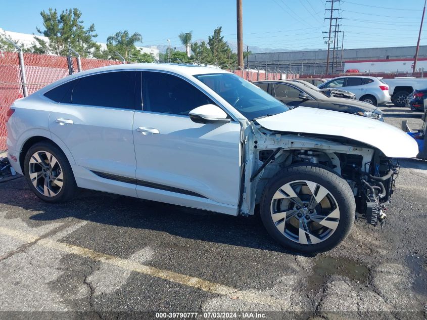 2020 Audi E-Tron Sportback Premium Plus VIN: WA12ABGE6LB037267 Lot: 39790777