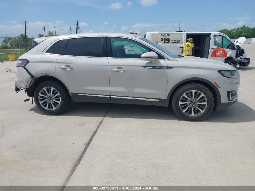 2LMPJ6K96KBL10293 2019 Lincoln Nautilus Select