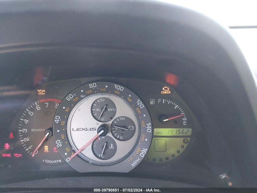 2002 Lexus Is 300 VIN: JTHBD192620056596 Lot: 39790851