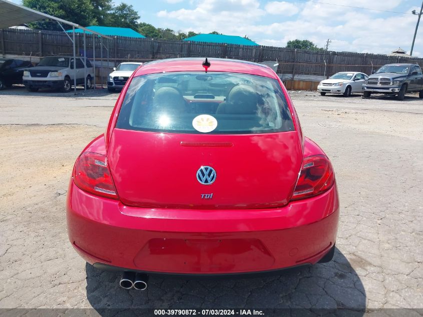 2015 Volkswagen Beetle 2.0L Tdi VIN: 3VWJA7AT5FM632031 Lot: 39790872