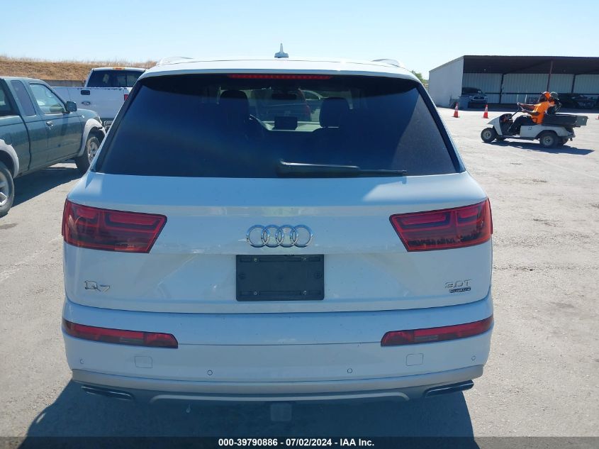 2017 Audi Q7 3.0T Premium VIN: WA1VAAF70HD059027 Lot: 39790886