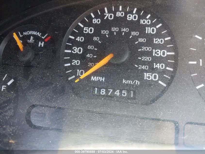 1998 Ford Mustang Gt VIN: 1FAFP42X5WF239563 Lot: 39790888