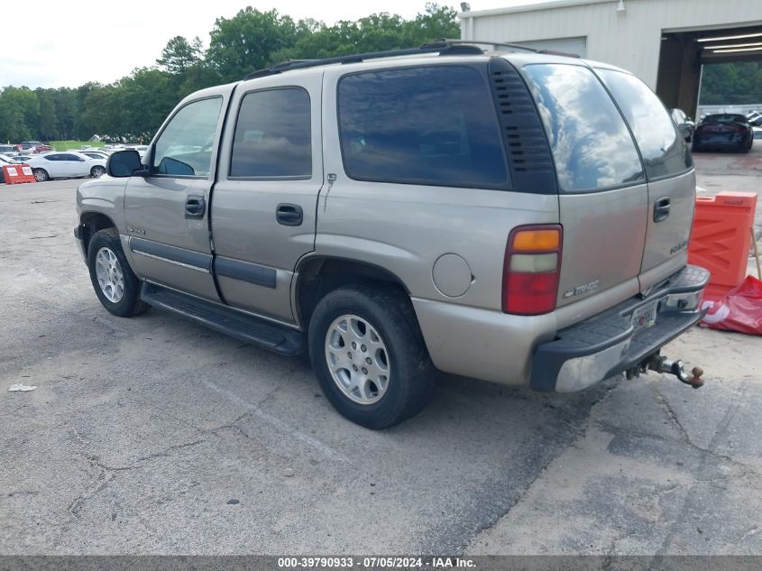 2002 Chevrolet Tahoe C1500 VIN: 1GNEC13Z32R163129 Lot: 39790933