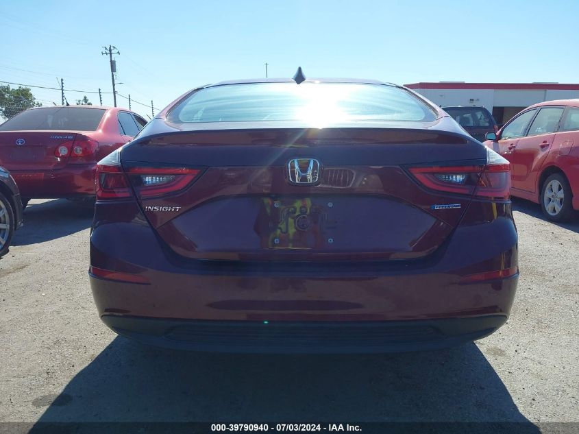 2020 Honda Insight Ex VIN: 19XZE4F5XLE005740 Lot: 39790940