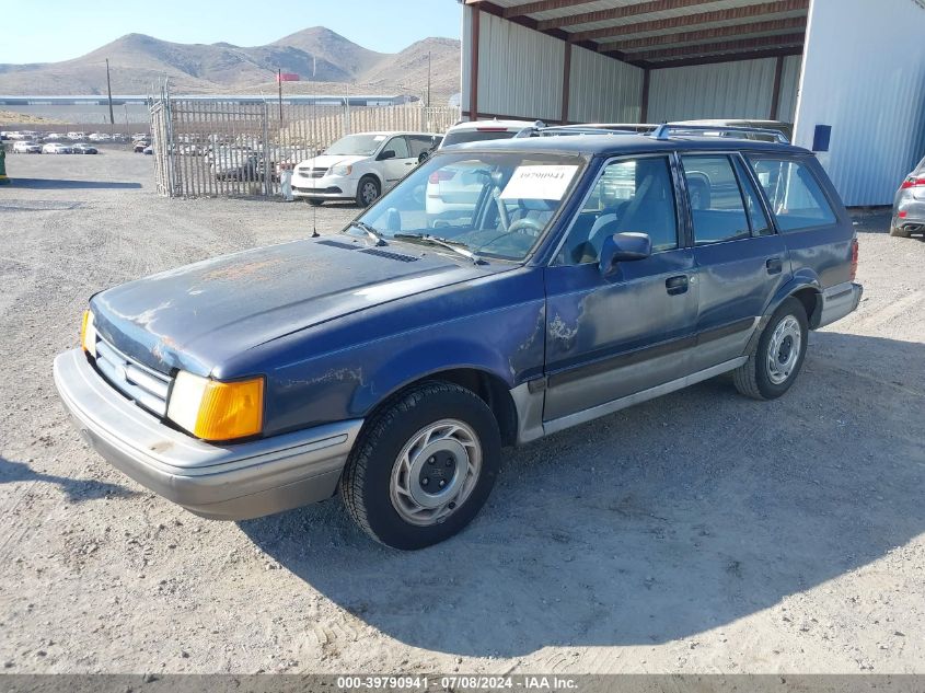 1989 Ford Escort Lx VIN: 1FAPP9895KW306425 Lot: 39790941