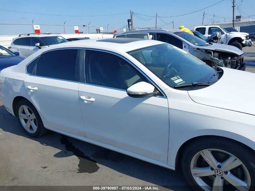 2012 Volkswagen Passat 2.5L Se VIN: 1VWBP7A38CC097308 Lot: 39790957