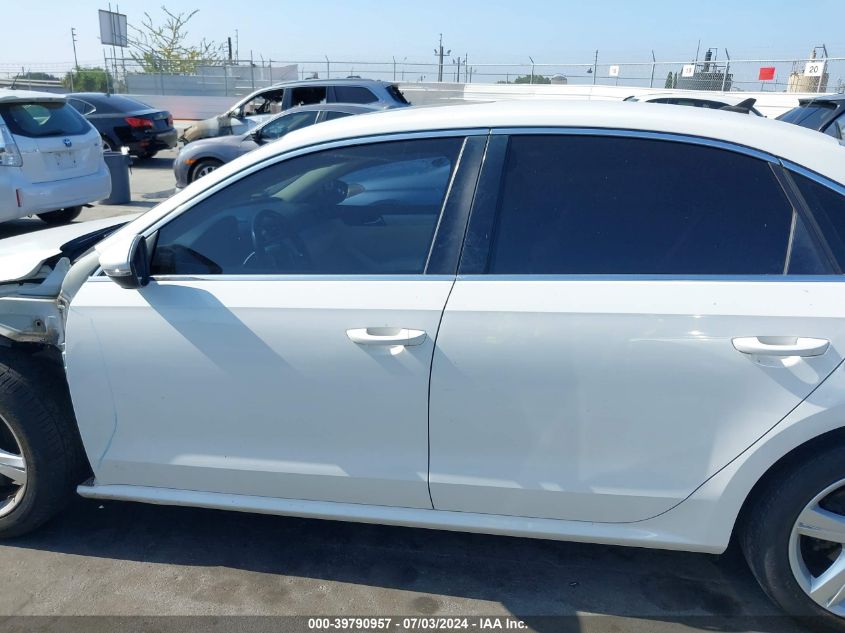 2012 Volkswagen Passat 2.5L Se VIN: 1VWBP7A38CC097308 Lot: 39790957