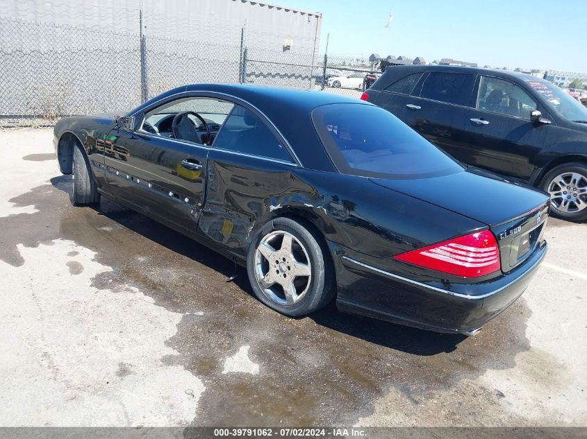 2004 Mercedes-Benz Cl 500 VIN: WDBPJ75J04A039692 Lot: 39791062