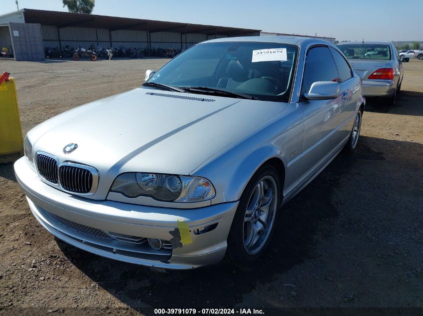 2002 BMW 330Ci VIN: WBABN53442PH00006 Lot: 39791079