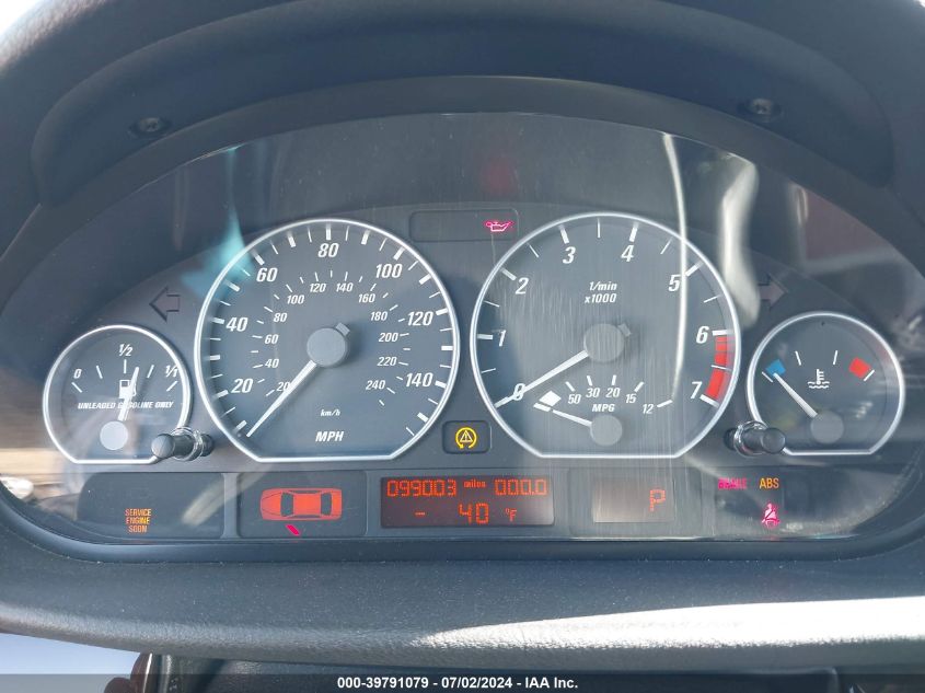 2002 BMW 330Ci VIN: WBABN53442PH00006 Lot: 39791079