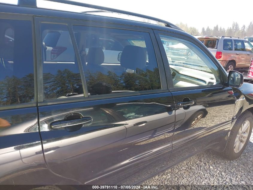 2006 Toyota Highlander Hybrid V6 VIN: JTEDW21A560014483 Lot: 39791110