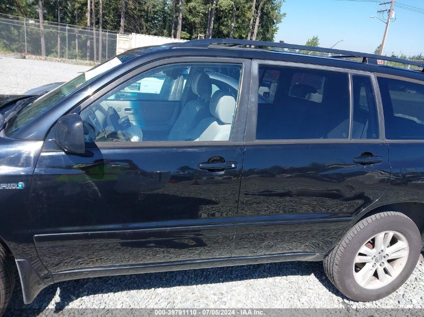 2006 Toyota Highlander Hybrid V6 VIN: JTEDW21A560014483 Lot: 39791110