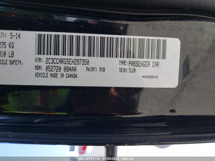 2C3CCARG5EH297350 2014 Chrysler 300