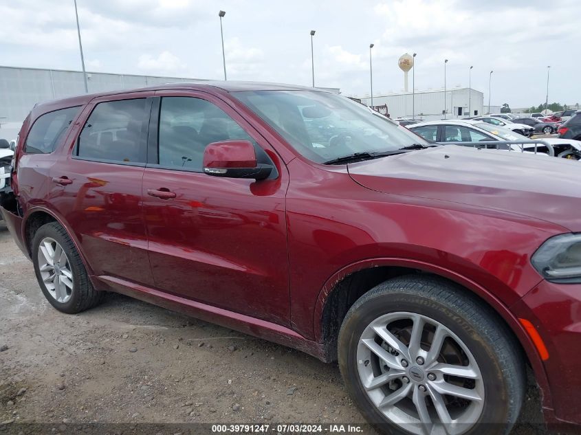 2022 Dodge Durango Gt VIN: 1C4RDHDG5NC218278 Lot: 39791247