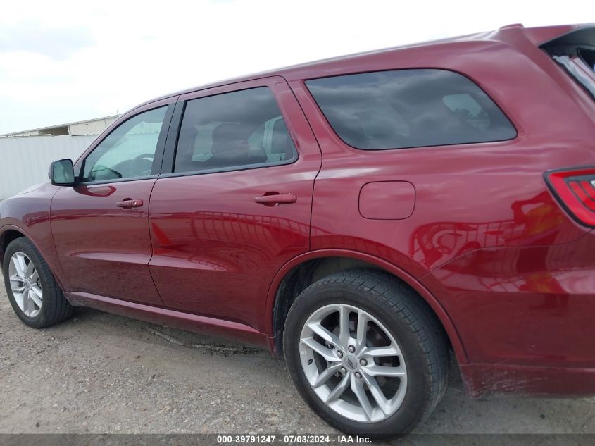2022 Dodge Durango Gt VIN: 1C4RDHDG5NC218278 Lot: 39791247
