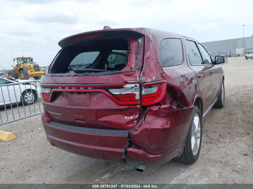 2022 Dodge Durango Gt VIN: 1C4RDHDG5NC218278 Lot: 39791247