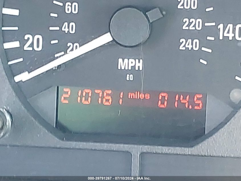 1997 BMW 328Ic VIN: WBABK7322VET64954 Lot: 39791267