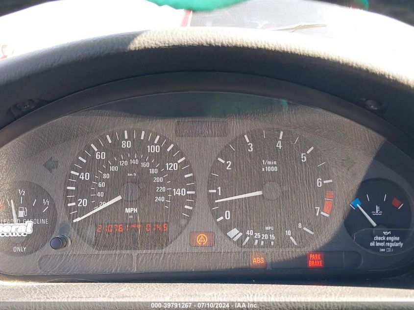 1997 BMW 328Ic VIN: WBABK7322VET64954 Lot: 39791267