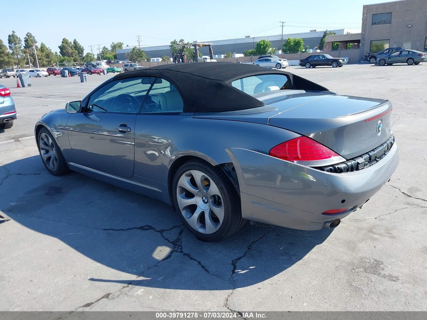 2007 BMW 650I I VIN: WBAEK13517CN83178 Lot: 39791278