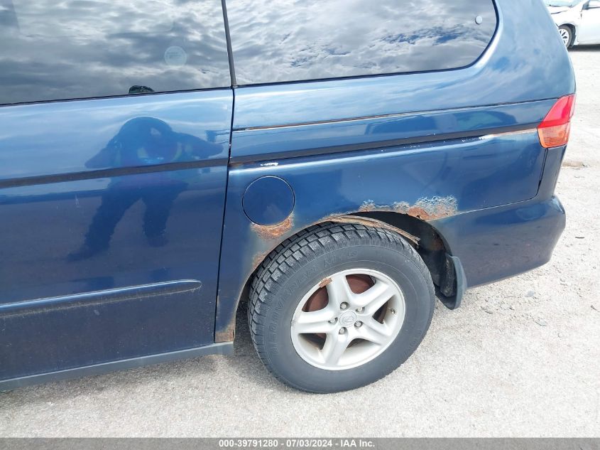 2000 Honda Odyssey Ex VIN: 2HKRL1867YH537850 Lot: 39791280