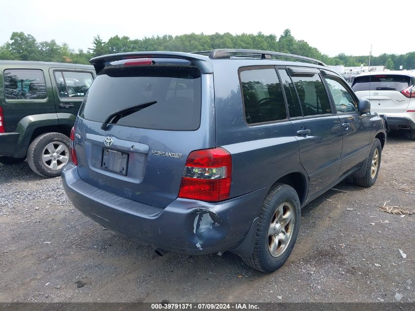 2007 Toyota Highlander VIN: JTEGD21A270164653 Lot: 39791371