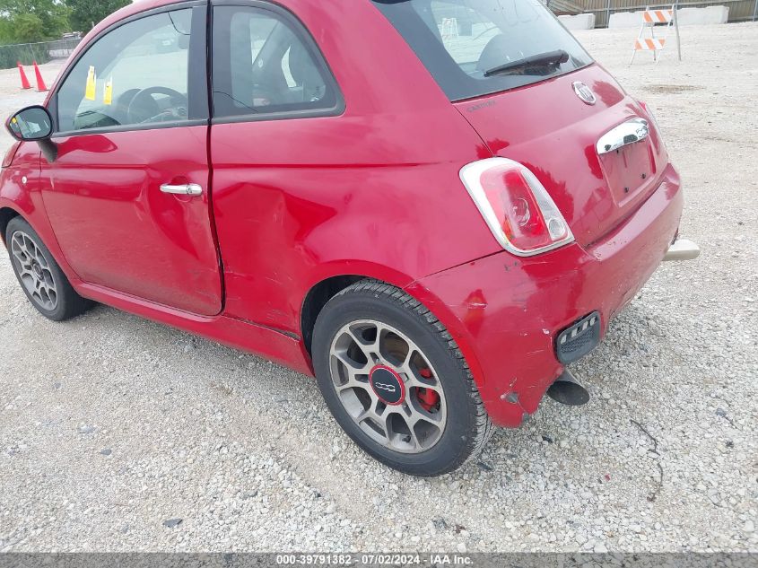 2012 Fiat 500 Sport VIN: 3C3CFFBR7CT119217 Lot: 39791382
