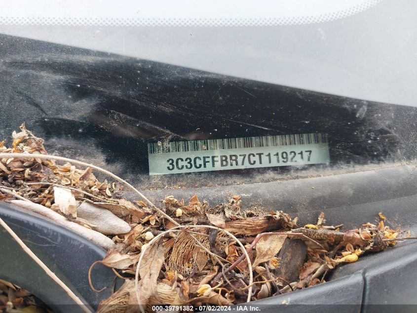 2012 Fiat 500 Sport VIN: 3C3CFFBR7CT119217 Lot: 39791382