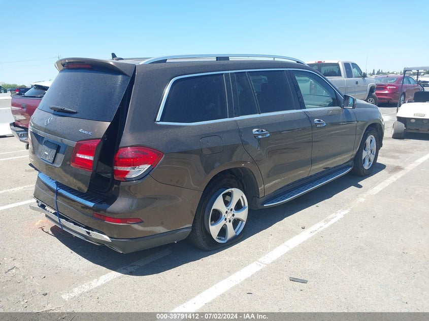 2017 Mercedes-Benz Gls 450 4Matic VIN: 4JGDF6EE2HA835865 Lot: 39791412