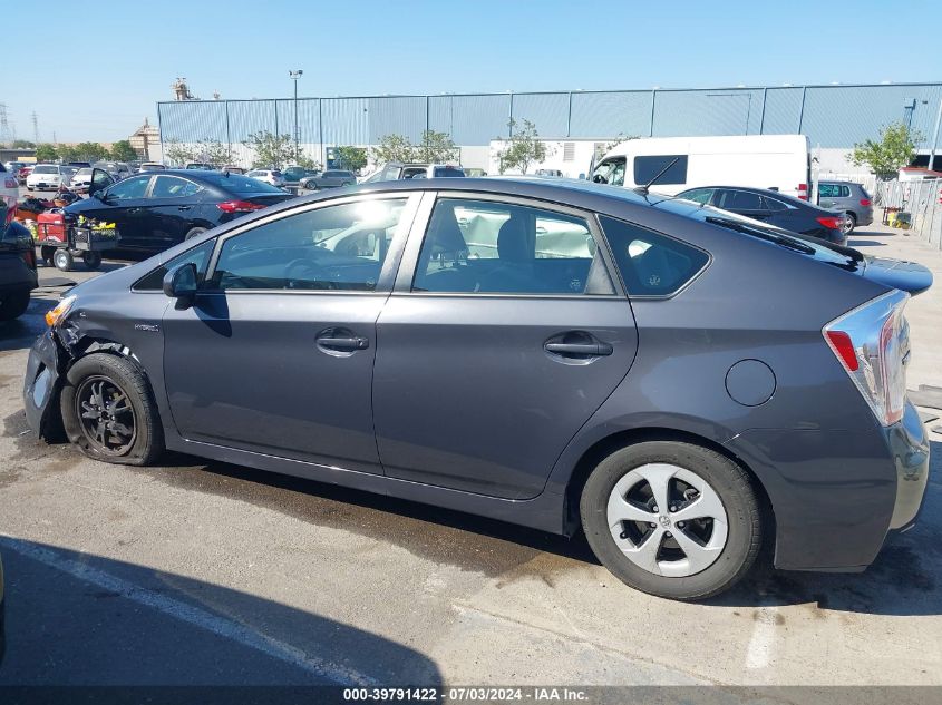 2014 Toyota Prius VIN: JTDKN3DU4E1771345 Lot: 39791422