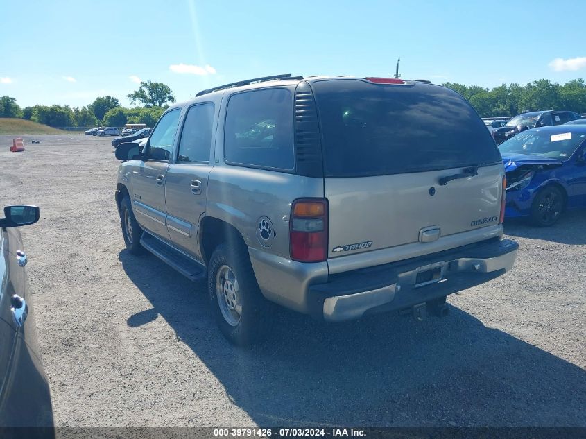 2002 Chevrolet Tahoe Lt VIN: 1GNEK13ZX2R150834 Lot: 39791426